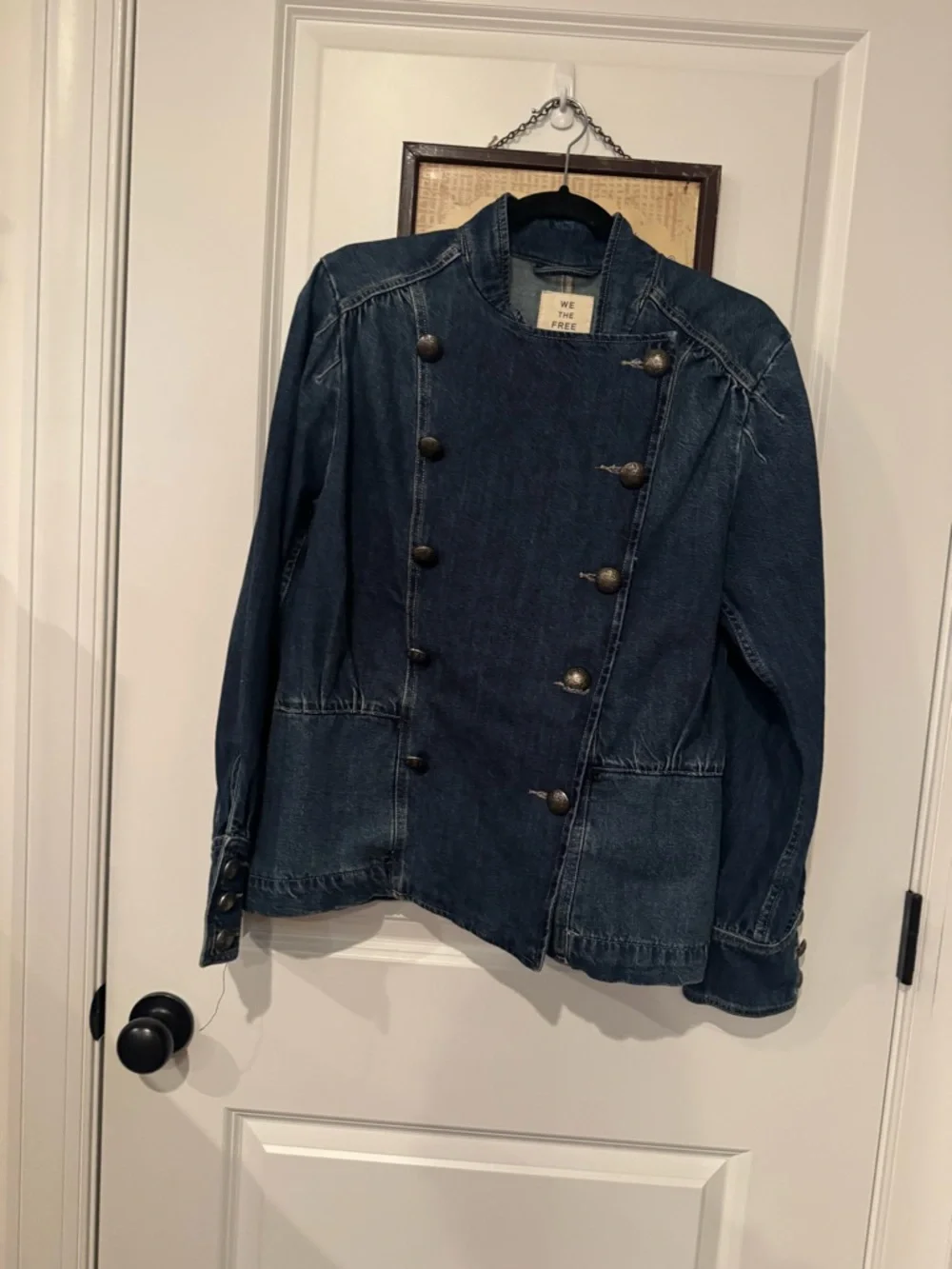 NWT Free People Imogene Denim Officer Jacket - Picture 3 of 8